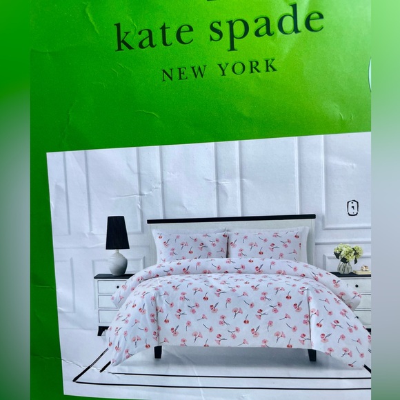 🌸Kate Spade Falling Poppies Comforter Set 🌸 NWT! Full/Queen Size - Picture 3 of 16